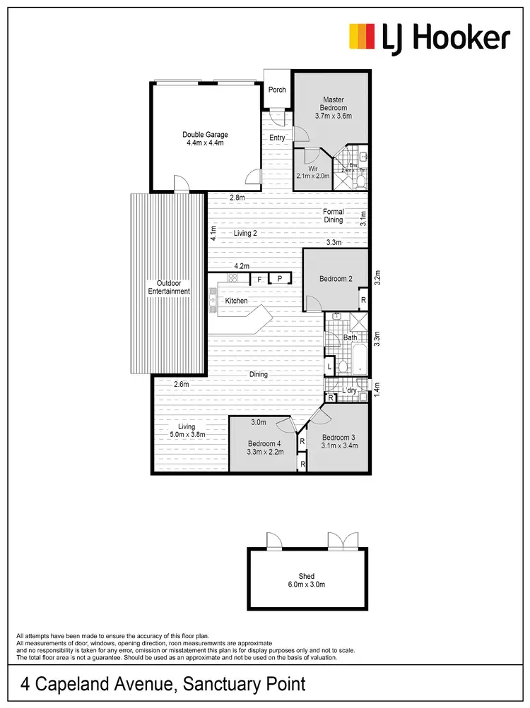 Floorplan of Homely house listing, 4 Capeland Avenue, Sanctuary Point NSW 2540