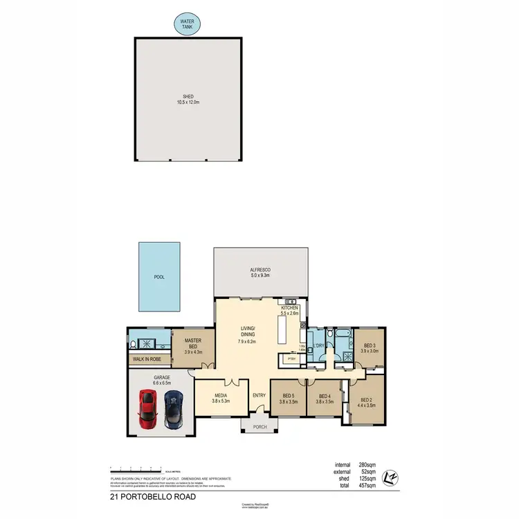 Floorplan of Homely house listing, 21 Portobello Road, Burpengary East QLD 4505