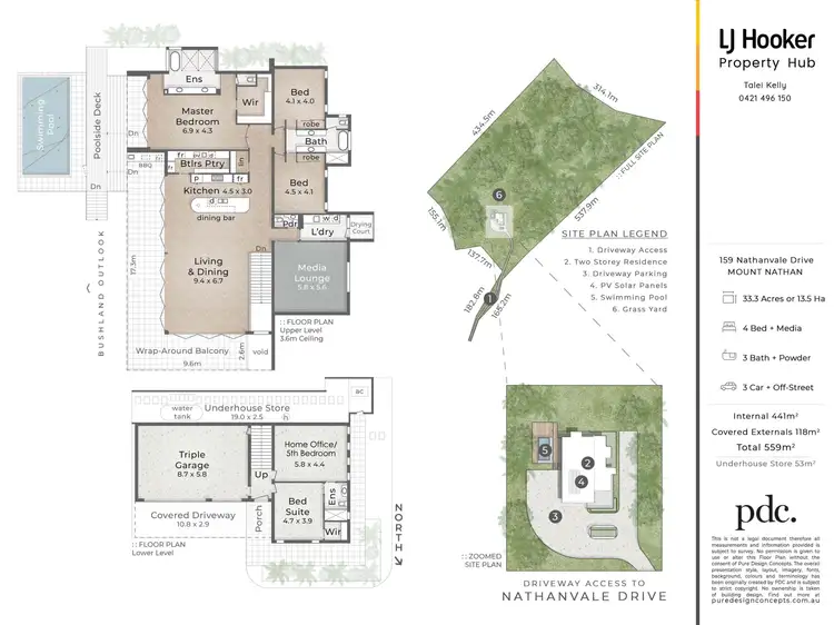 Floorplan of Homely rural property listing, 159 Nathanvale Drive, Mount Nathan QLD 4211