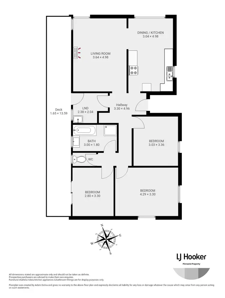 Floorplan of Homely house listing, 6 Lamont Place, Gagebrook TAS 7030