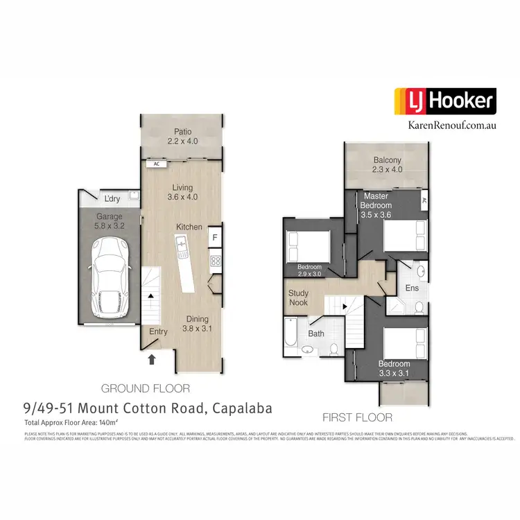Floorplan of Homely townhouse listing, 9/49-51 Mount Cotton Road, Capalaba QLD 4157