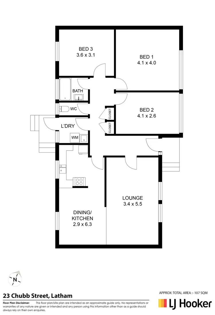 Floorplan of Homely house listing, 23 Chubb Street, Latham ACT 2615