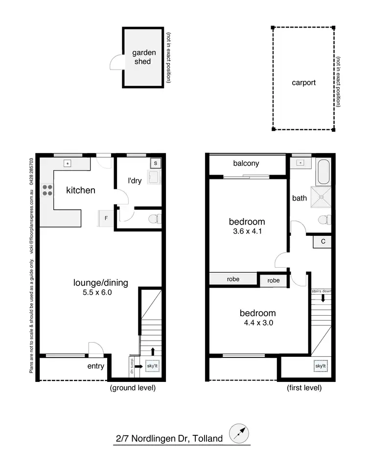 Floorplan of Homely unit listing, Unit 2/7 Nordlingen Drive, Tolland NSW 2650