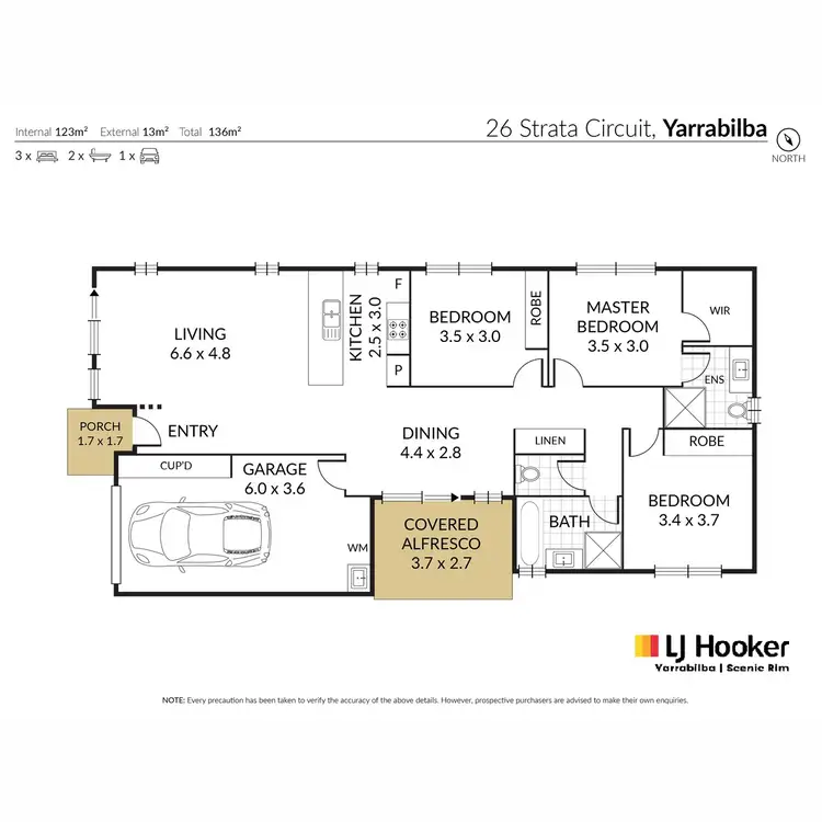 Floorplan of Homely house listing, 26 Strata Circuit, Yarrabilba QLD 4207