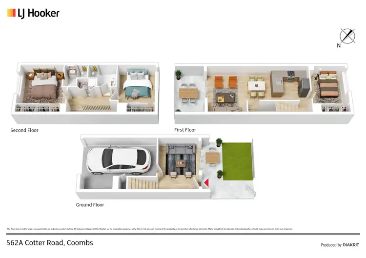 Floorplan of Homely townhouse listing, 13/562a Cotter Road, Coombs ACT 2611