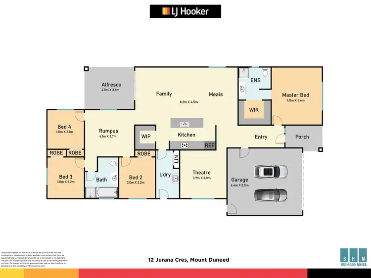 Floorplan of Homely house listing, 12 Jurana Crescent, Mount Duneed VIC 3217