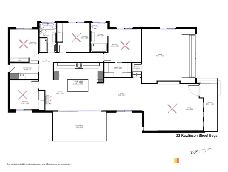 Floorplan of Homely house listing, 22 Rawlinson Street, Bega NSW 2550