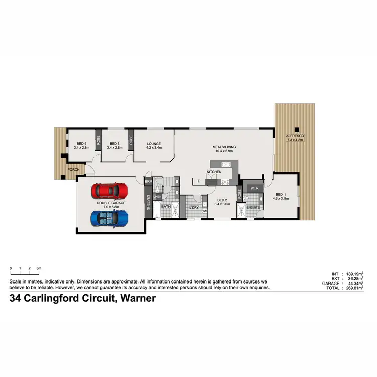 Floorplan of Homely house listing, 34 Carlingford Circuit, Warner QLD 4500