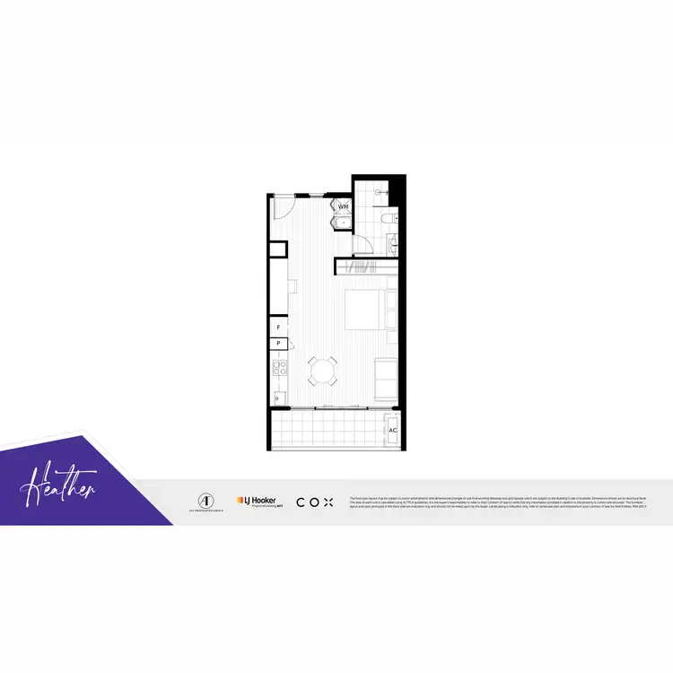 Floorplan of Homely apartment listing, Heather, 16 Challis Street, Dickson ACT 2602