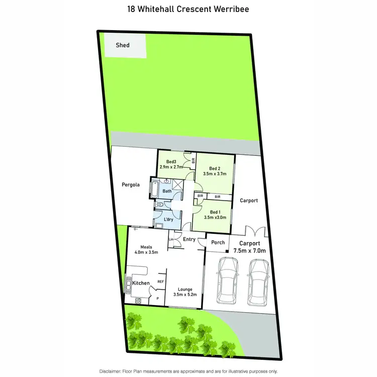 Floorplan of Homely house listing, 18 Whitehall Crescent, Werribee VIC 3030