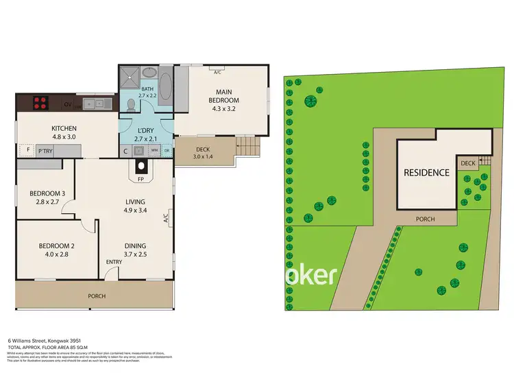 Floorplan of Homely house listing, 6 Williams Street, Kongwak VIC 3951