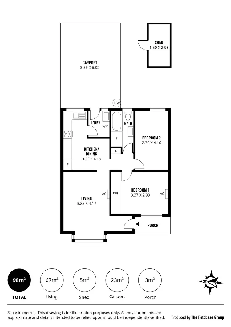 Floorplan of Homely unit listing, 3/24 Panmure Place, Woodville North SA 5012