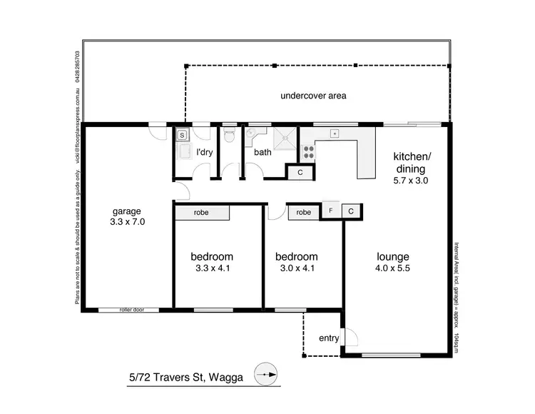 Floorplan of Homely house listing, Unit 5/72 Travers Street, Wagga Wagga NSW 2650