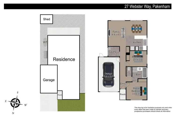 Floorplan of Homely house listing, 27 Webster Way, Pakenham VIC 3810
