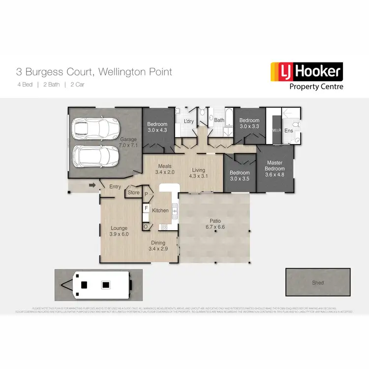 Floorplan of Homely house listing, 3 Burgess Court, Wellington Point QLD 4160