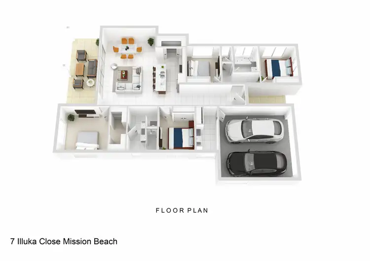 Floorplan of Homely house listing, 7 Iluka Close, Mission Beach QLD 4852