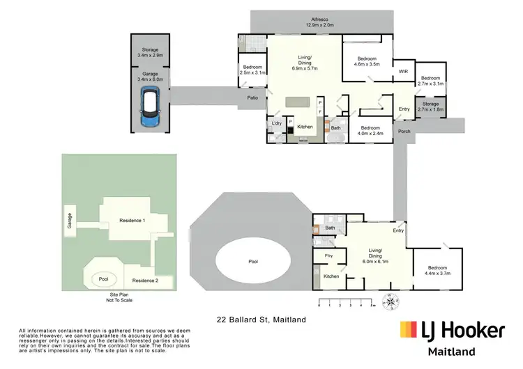 Floorplan of Homely house listing, 22 Ballard Street, Maitland NSW 2320