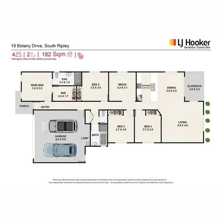 Floorplan of Homely house listing, 19 Botany Drive, South Ripley QLD 4306