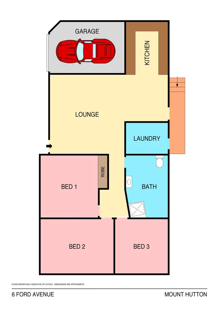 Floorplan of Homely house listing, 6 Ford Avenue, Mount Hutton NSW 2290