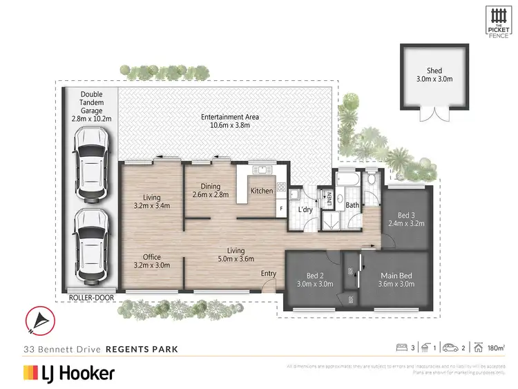 Floorplan of Homely house listing, 33 Bennett Drive, Regents Park QLD 4118