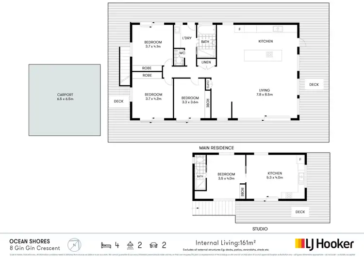 Floorplan of Homely house listing, 8 Gin Gin Crescent, Ocean Shores NSW 2483