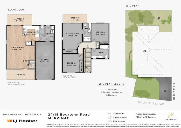Floorplan of Homely townhouse listing, 24/18 Bourton Road, Merrimac QLD 4226