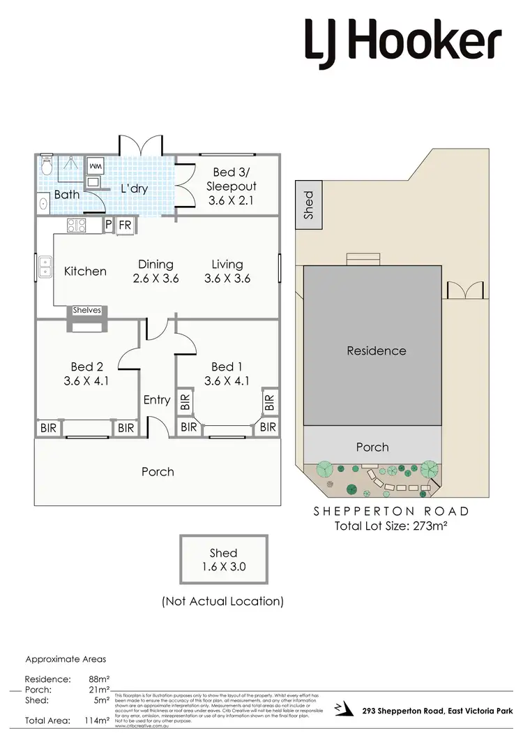 Floorplan of Homely house listing, 293 Shepperton Road, East Victoria Park WA 6101
