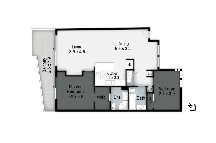 Floorplan of Homely apartment listing, 43/98 University Drive, Varsity Lakes QLD 4227