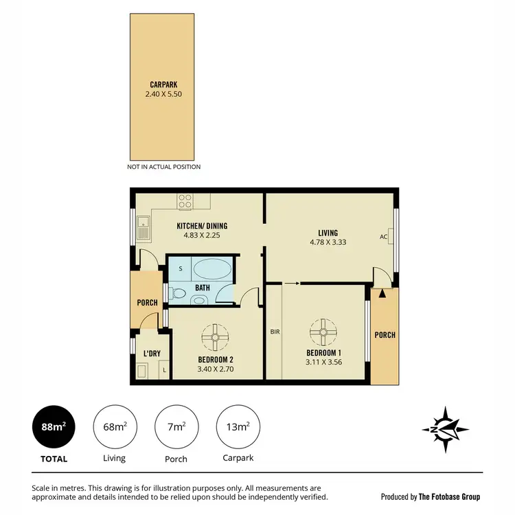 Floorplan of Homely unit listing, 4/2A Avonmore Avenue, Trinity Gardens SA 5068
