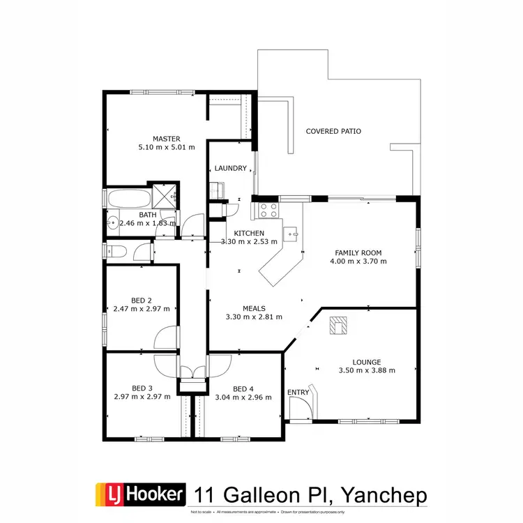 Floorplan of Homely house listing, 11 Galleon Place, Yanchep WA 6035