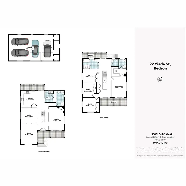 Floorplan of Homely house listing, 22 Yiada Street, Kedron QLD 4031