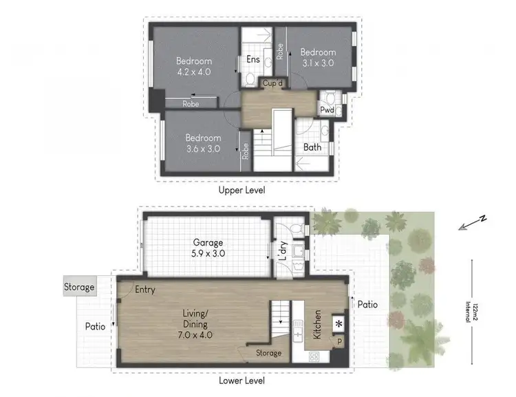 Floorplan of Homely townhouse listing, 40/62-74 Franklin Drive, Mudgeeraba QLD 4213