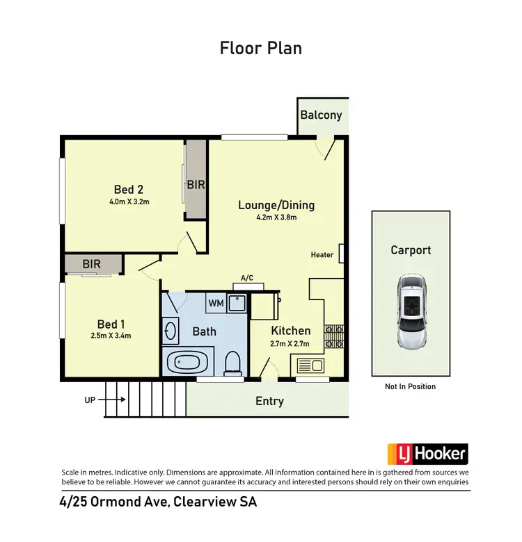 Floorplan of Homely house listing, Unit 4/25 Ormond Ave, Clearview SA 5085