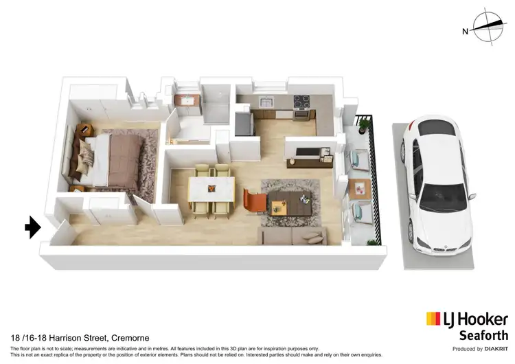 Floorplan of Homely unit listing, 18/16-18 Harrison Street, Cremorne NSW 2090