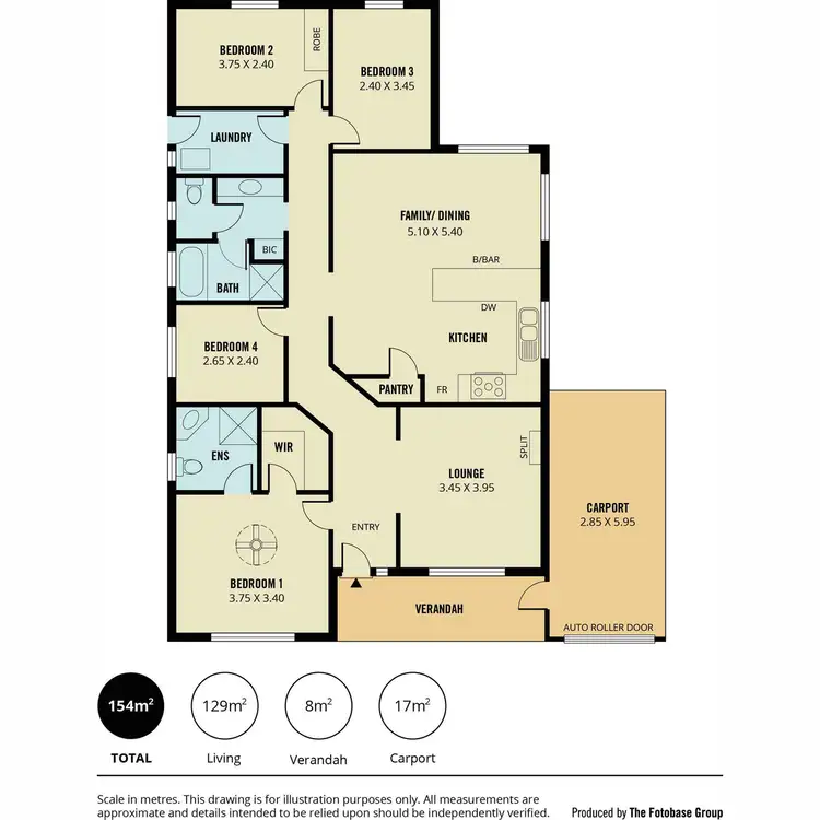 Floorplan of Homely house listing, 152 Andrew Smith Drive, Parafield Gardens SA 5107