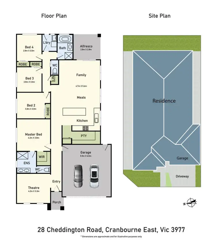 Floorplan of Homely house listing, 28 Cheddington Road, Cranbourne East VIC 3977