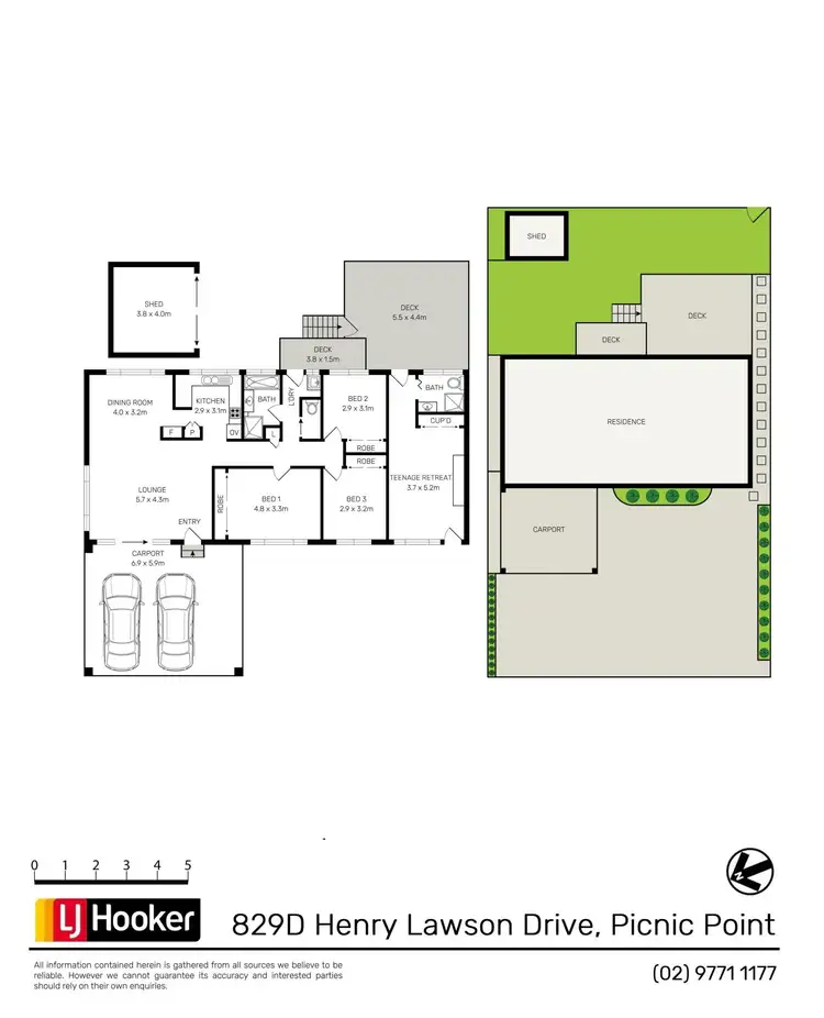 Floorplan of Homely house listing, 829D Henry Lawson Drive, Picnic Point NSW 2213