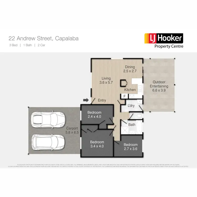 Floorplan of Homely house listing, 22 Andrew Street, Capalaba QLD 4157