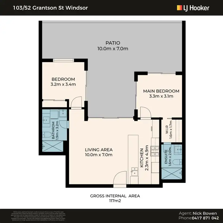 Floorplan of Homely apartment listing, 103/52 Grantson Street, Windsor QLD 4030