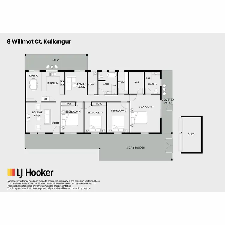 Floorplan of Homely house listing, 8 Willmott Court, Kallangur QLD 4503