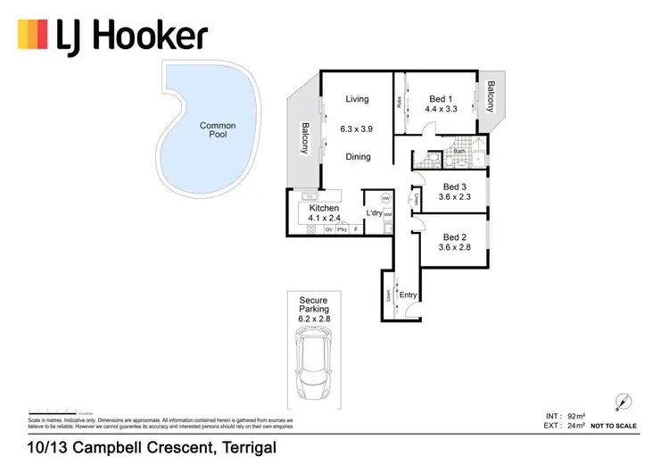 Floorplan of Homely apartment listing, 10/13 Campbell Crescent, Terrigal NSW 2260