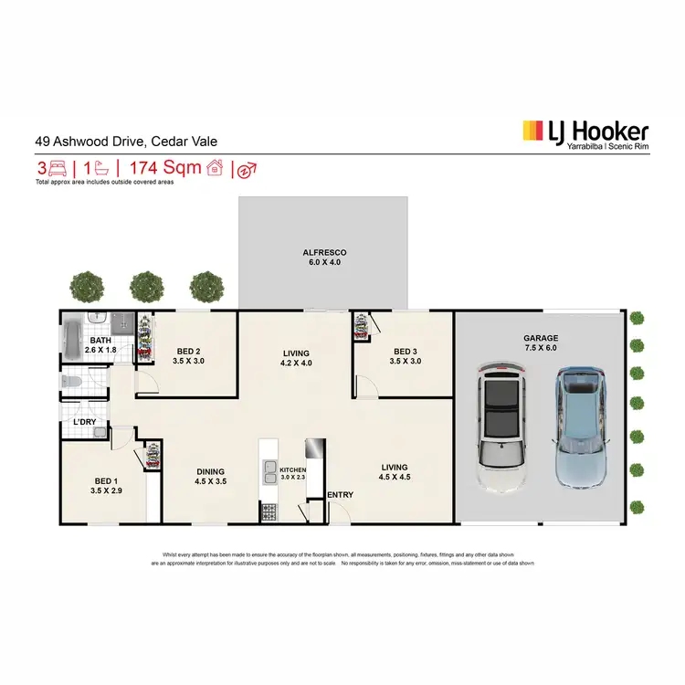 Floorplan of Homely rural property listing, 49-51 Ashwood Drive, Cedar Vale QLD 4285