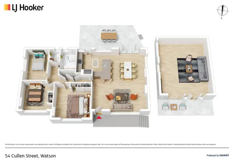 Floorplan of Homely house listing, 54 Cullen Street, Watson ACT 2602