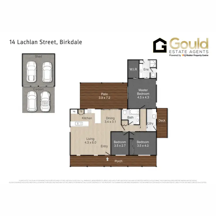 Floorplan of Homely house listing, 14 Lachlan Street, Birkdale QLD 4159