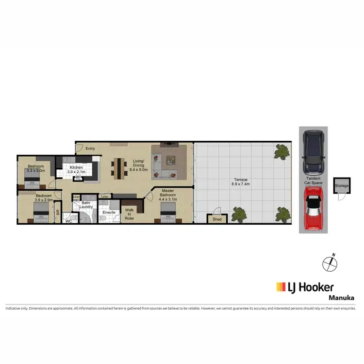Floorplan of Homely apartment listing, 23/51 Leahy Close, Narrabundah ACT 2604