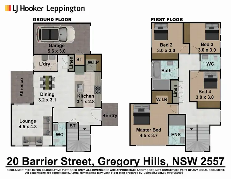 Floorplan of Homely house listing, 20 Barrier Street, Gregory Hills NSW 2557