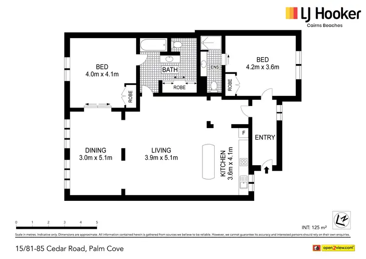 Floorplan of Homely apartment listing, 15/81-85 Cedar Road, Palm Cove QLD 4879