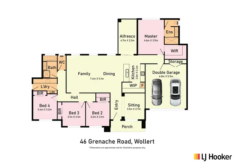 Floorplan of Homely house listing, 46 Grenache Road, Wollert VIC 3750