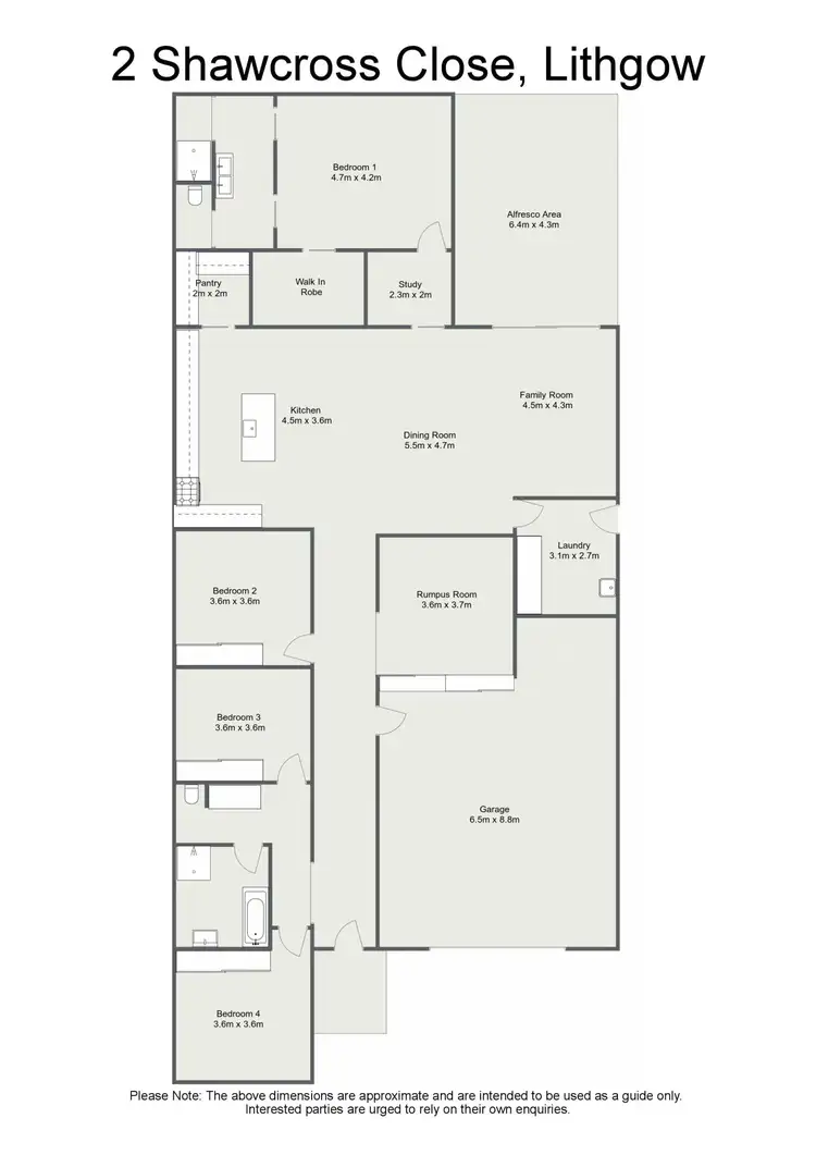 Floorplan of Homely house listing, 2 Shawcross Close, Lithgow NSW 2790