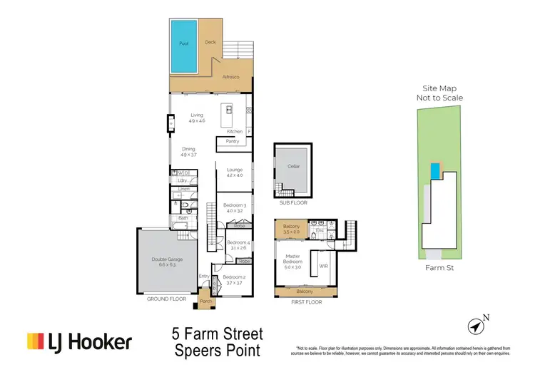 Floorplan of Homely house listing, 5 Farm Street, Speers Point NSW 2284